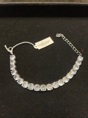Park Lane Silver Sparkling Round 3ct Cubic Zirconia Tennis Bracelet